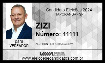 Candidato ZIZI 2024 - ITAPORANGA - Eleições