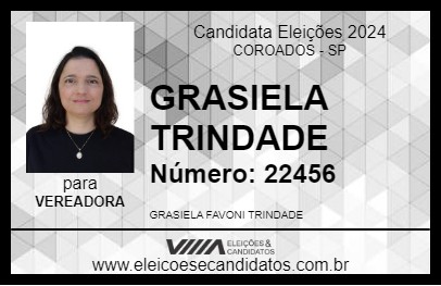 Candidato GRASIELA TRINDADE 2024 - COROADOS - Eleições