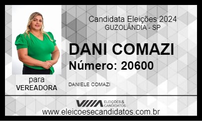 Candidato DANI COMAZI 2024 - GUZOLÂNDIA - Eleições