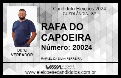 Candidato RAFA DO CAPOEIRA 2024 - GUZOLÂNDIA - Eleições