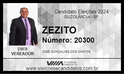 Candidato ZEZITO 2024 - GUZOLÂNDIA - Eleições