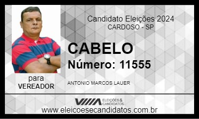 Candidato CABELO 2024 - CARDOSO - Eleições