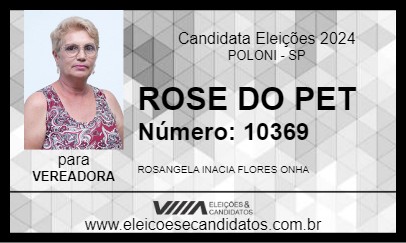 Candidato ROSE DO PET 2024 - POLONI - Eleições