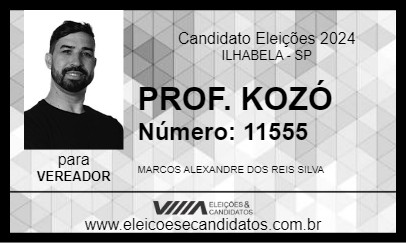 Candidato PROF. KOZÓ 2024 - ILHABELA - Eleições