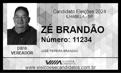 Candidato ZÉ BRANDÃO 2024 - ILHABELA - Eleições