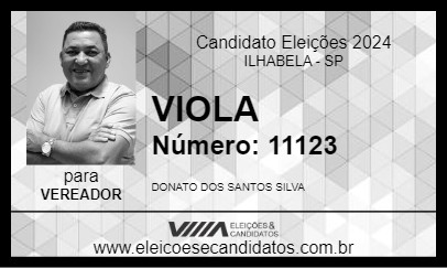 Candidato VIOLA 2024 - ILHABELA - Eleições