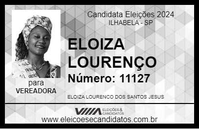 Candidato ELOIZA LOURENÇO 2024 - ILHABELA - Eleições