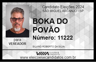 Candidato BOKA DO POVÃO 2024 - SÃO MIGUEL ARCANJO - Eleições