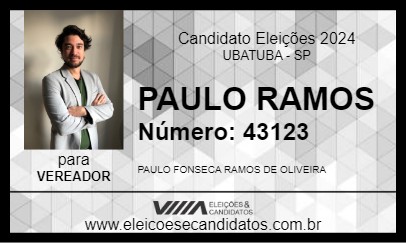 Candidato PAULO RAMOS 2024 - UBATUBA - Eleições