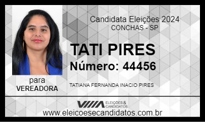 Candidato TATI PIRES 2024 - CONCHAS - Eleições