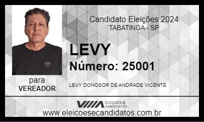 Candidato LEVY 2024 - TABATINGA - Eleições