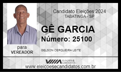 Candidato GÊ GARCIA 2024 - TABATINGA - Eleições