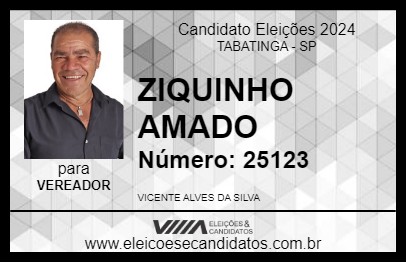 Candidato ZIQUINHO AMADO 2024 - TABATINGA - Eleições