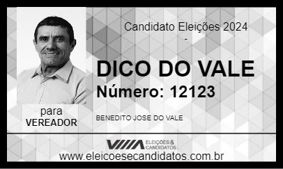 Candidato DICO DO VALE 2024 - ILHABELA - Eleições