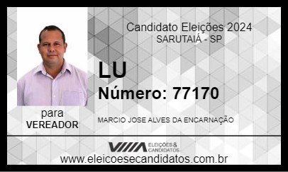 Candidato LU 2024 - SARUTAIÁ - Eleições