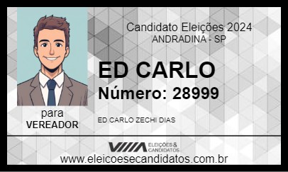 Candidato ED CARLO 2024 - ANDRADINA - Eleições