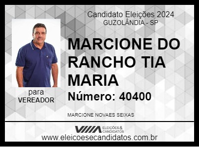 Candidato MARCIONE DO RANCHO TIA MARIA 2024 - GUZOLÂNDIA - Eleições