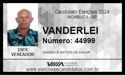 Candidato VANDERLEI 2024 - MOMBUCA - Eleições