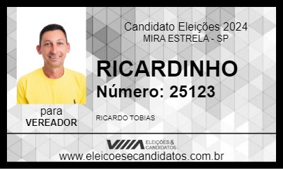 Candidato RICARDINHO 2024 - MIRA ESTRELA - Eleições