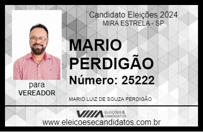 Candidato MARIO PERDIGÃO 2024 - MIRA ESTRELA - Eleições