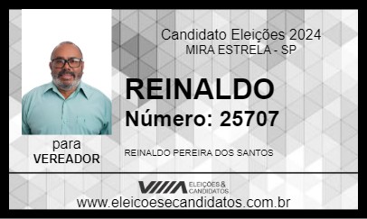 Candidato REINALDO 2024 - MIRA ESTRELA - Eleições