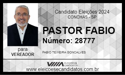 Candidato PASTOR FABIO 2024 - CONCHAS - Eleições