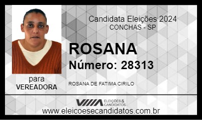 Candidato ROSANA 2024 - CONCHAS - Eleições