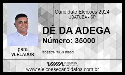 Candidato DÊ DA ADEGA 2024 - UBATUBA - Eleições