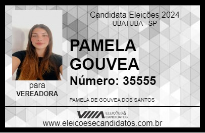 Candidato PAMELA GOUVEA 2024 - UBATUBA - Eleições