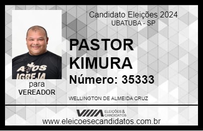 Candidato PASTOR KIMURA 2024 - UBATUBA - Eleições