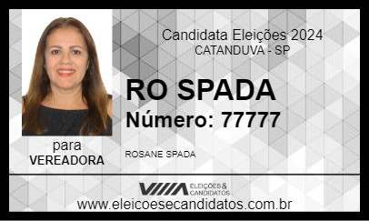 Candidato RO SPADA 2024 - CATANDUVA - Eleições