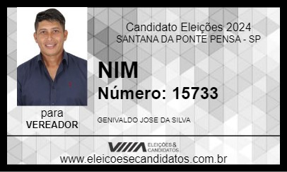 Candidato NIM 2024 - SANTANA DA PONTE PENSA - Eleições