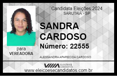 Candidato SANDRA CARDOSO 2024 - SARUTAIÁ - Eleições