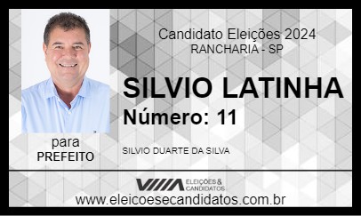 Candidato SILVIO LATINHA 2024 - RANCHARIA - Eleições