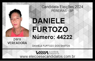 Candidato DANIELE FURTOZO 2024 - PEREIRAS - Eleições