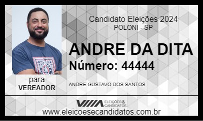 Candidato ANDRE DA DITA 2024 - POLONI - Eleições