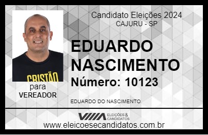 Candidato EDUARDO NASCIMENTO 2024 - CAJURU - Eleições