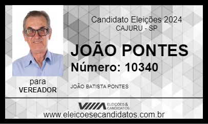 Candidato JOÃO PONTES 2024 - CAJURU - Eleições