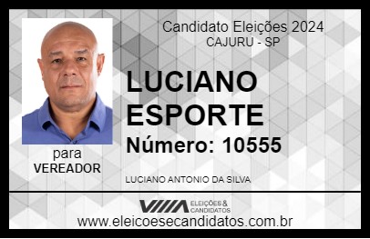 Candidato LUCIANO ESPORTE 2024 - CAJURU - Eleições