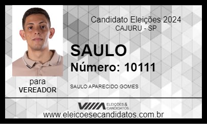 Candidato SAULO 2024 - CAJURU - Eleições