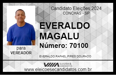 Candidato EVERALDO MAGALU 2024 - CONCHAS - Eleições