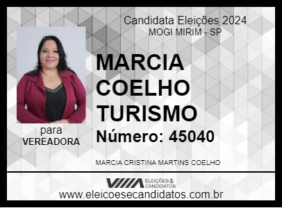 Candidato MARCIA COELHO TURISMO 2024 - MOGI MIRIM - Eleições