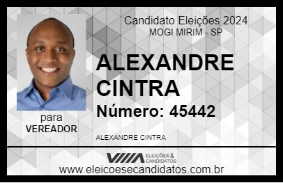 Candidato ALEXANDRE CINTRA 2024 - MOGI MIRIM - Eleições