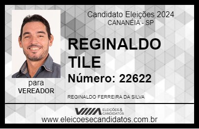 Candidato REGINALDO TILE 2024 - CANANÉIA - Eleições