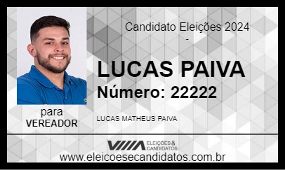 Candidato LUCAS PAIVA 2024 - CANANÉIA - Eleições