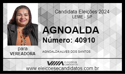 Candidato AGNOALDA 2024 - LEME - Eleições