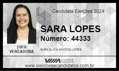 Candidato SARA LOPES 2024 - PRESIDENTE PRUDENTE - Eleições