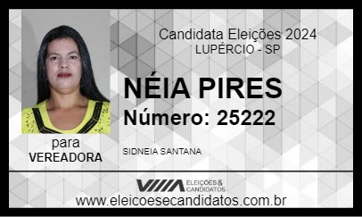 Candidato NÉIA PIRES 2024 - LUPÉRCIO - Eleições