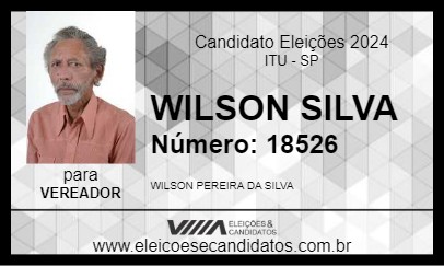 Candidato WILSON SILVA 2024 - ITU - Eleições