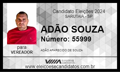 Candidato ADÃO SOUZA 2024 - SARUTAIÁ - Eleições